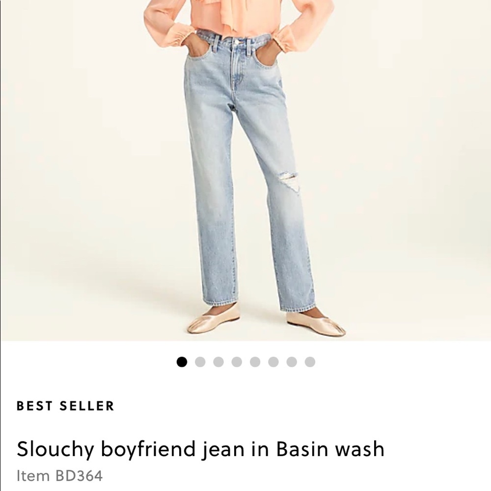 J. Crew slouchy boyfriend Jean